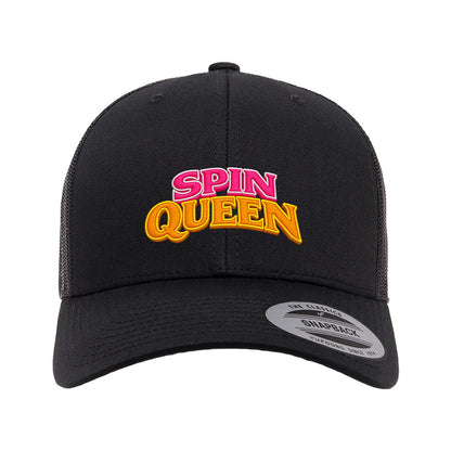 SpinQueen, Embroidered Logo, Retro Trucker Cap