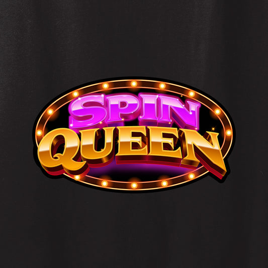 SpinQueen Women’s V-Neck T-Shirt - Black