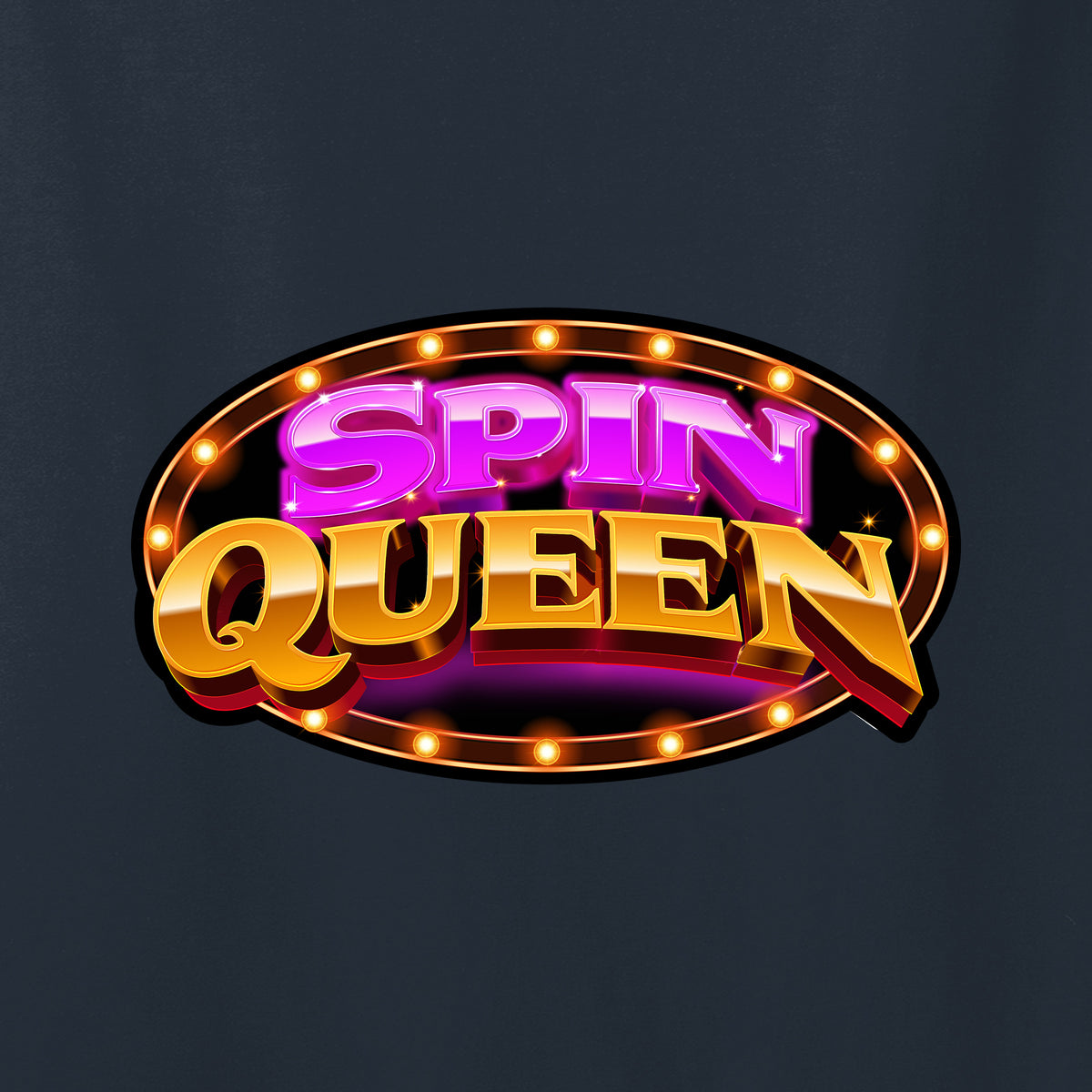 SpinQueen Women’s V-Neck T-Shirt - Navy