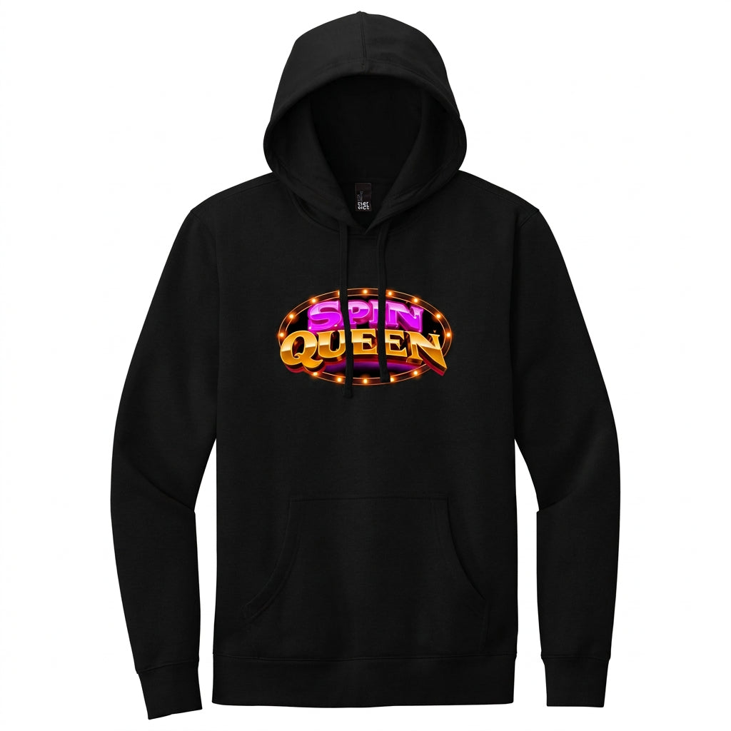 SpinQueen Unisex Fleece Hoodie - Black