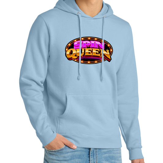 SpinQueen Unisex Fleece Hoodie - Ice Blue