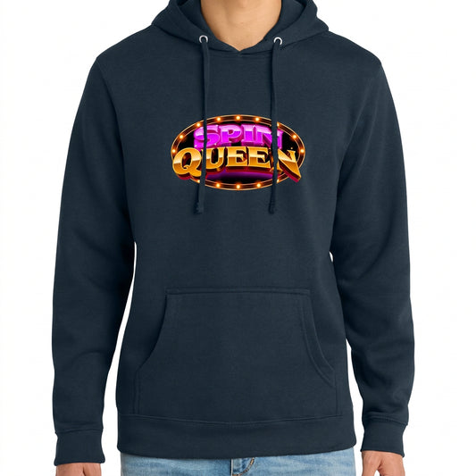 SpinQueen Unisex Fleece Hoodie - Navy