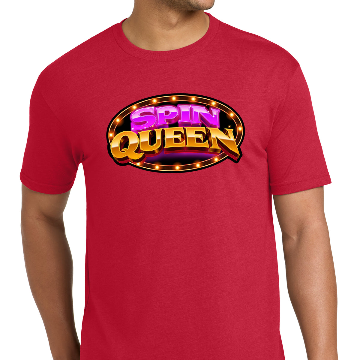 SpinQueen Men's Tri Blend T-Shirt - Red