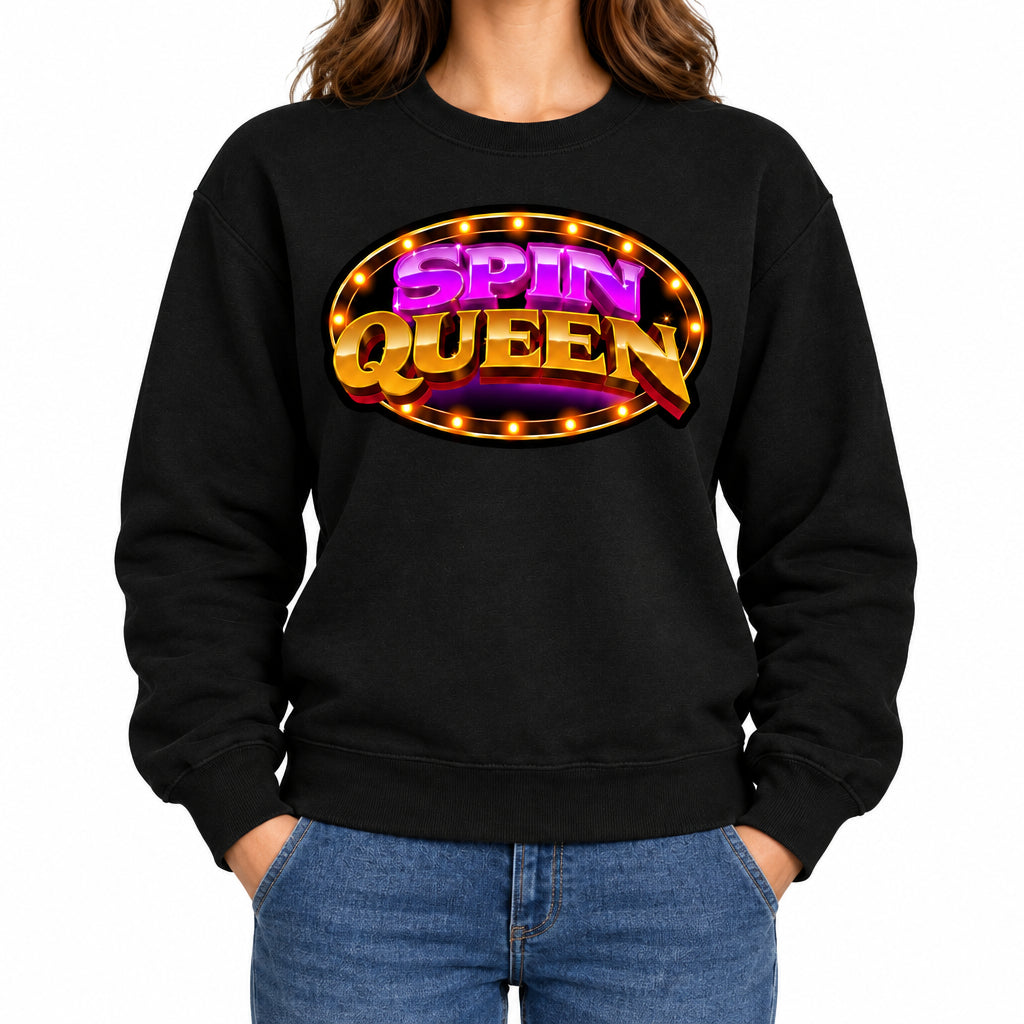 SpinQueen Unisex Softstyle® Crewneck Sweatshirt - Black