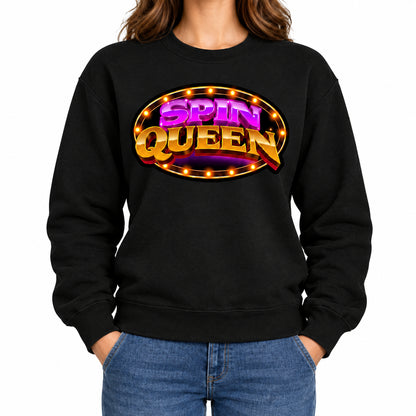 SpinQueen Unisex Softstyle® Crewneck Sweatshirt - Black