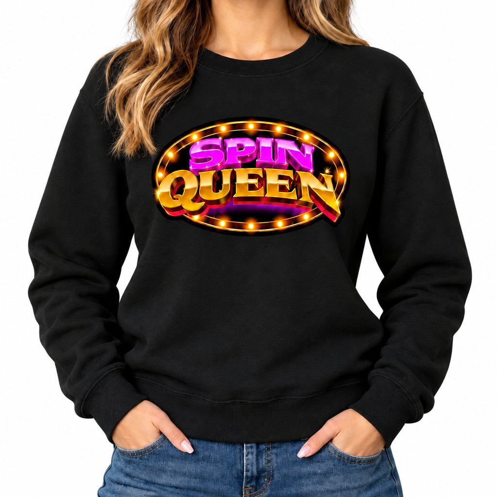 SpinQueen Unisex Softstyle® Crewneck Sweatshirt - Black