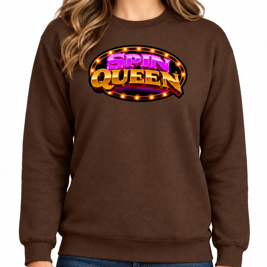 SpinQueen Unisex Softstyle® Crewneck Sweatshirt - Cocoa