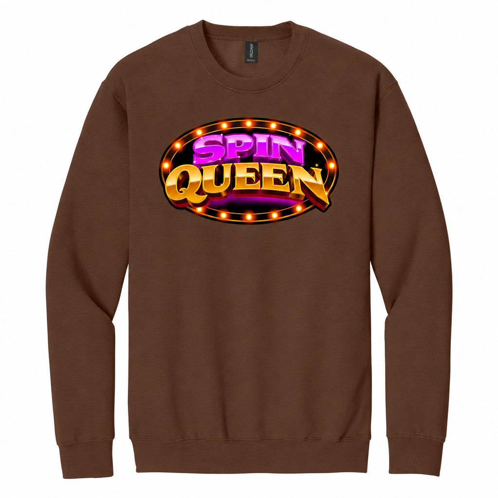 SpinQueen Unisex Softstyle® Crewneck Sweatshirt - Cocoa