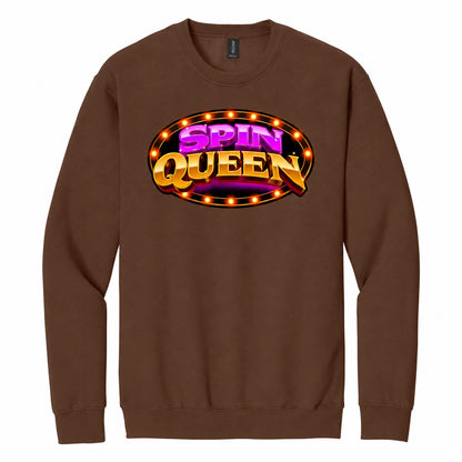 SpinQueen Unisex Softstyle® Crewneck Sweatshirt - Cocoa
