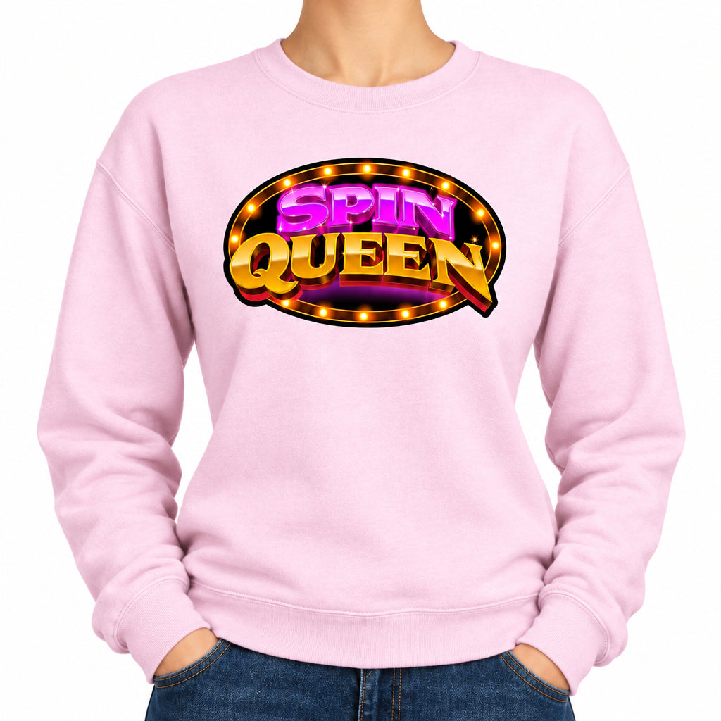 SpinQueen Unisex Softstyle® Crewneck Sweatshirt - Light Pink