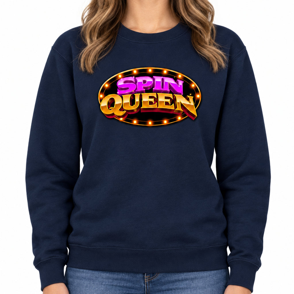 SpinQueen Unisex Softstyle® Crewneck Sweatshirt - Navy