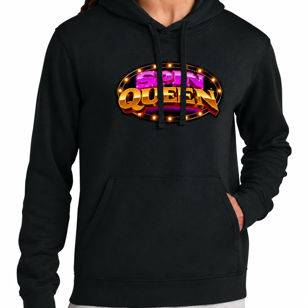 SpinQueen Unisex Drummer 2.0 Hooded Sweatshirt - Black