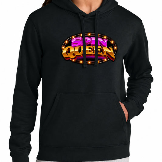 SpinQueen Unisex Drummer 2.0 Hooded Sweatshirt - Black