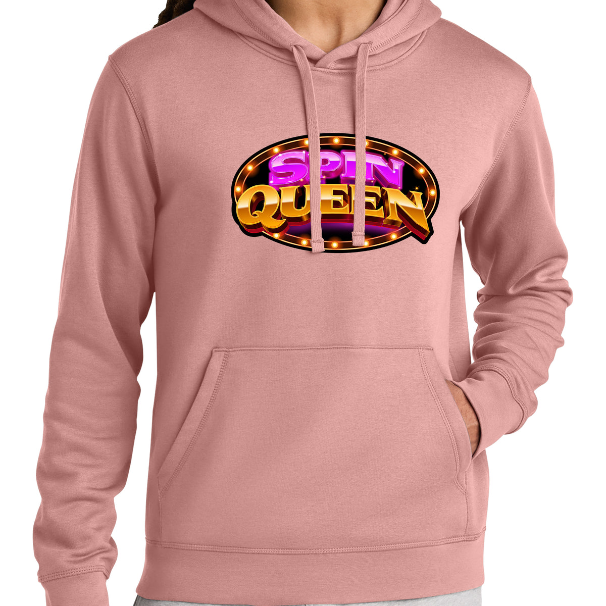 SpinQueen Unisex Drummer 2.0 Hooded Sweatshirt - Canyon Pink