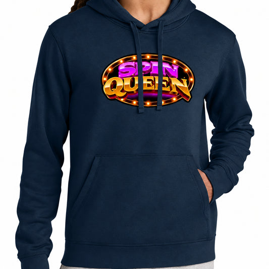 SpinQueen Unisex Drummer 2.0 Hooded Sweatshirt - Navy