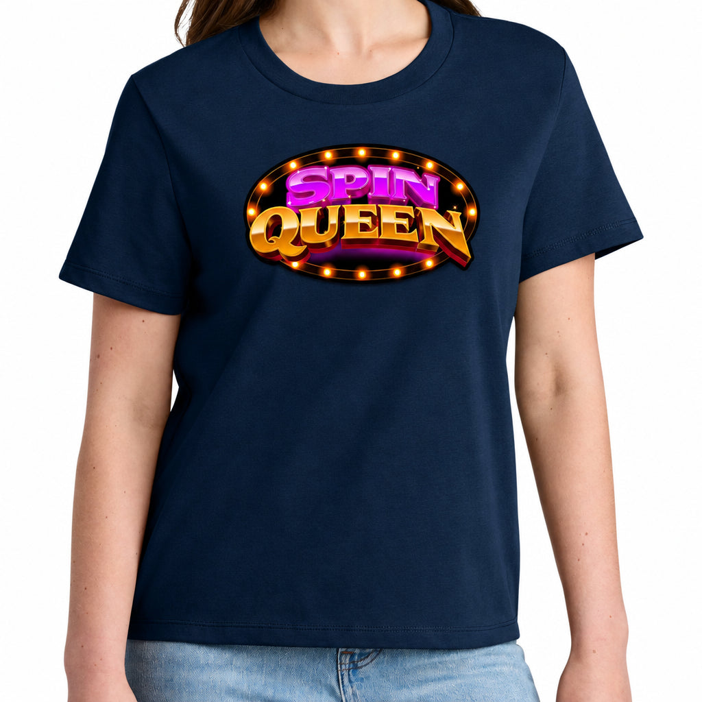 SpinQueen Women’s Muser Tee - Navy