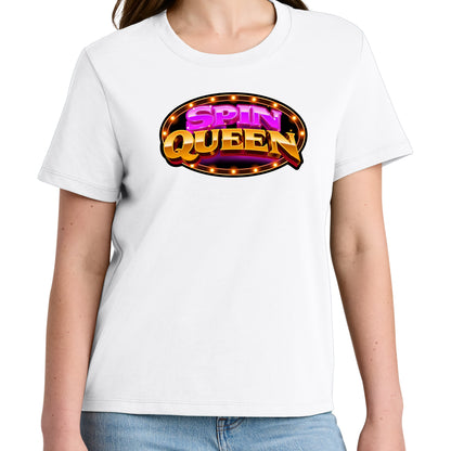 SpinQueen Women’s Muser Tee - White