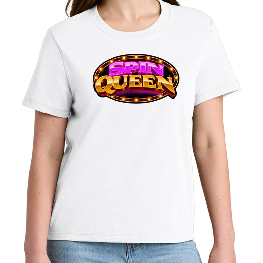SpinQueen Women’s Muser Tee - White